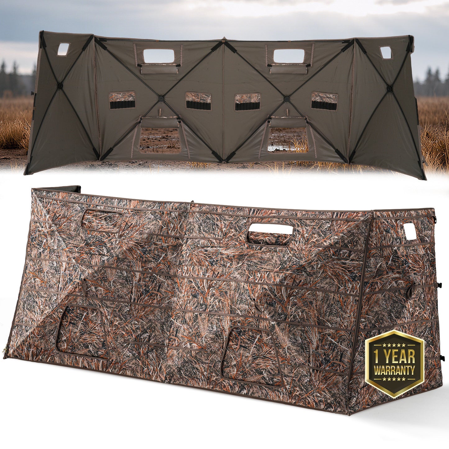 Ground Blind Panel for Duck Hunting with Carrying Bag
