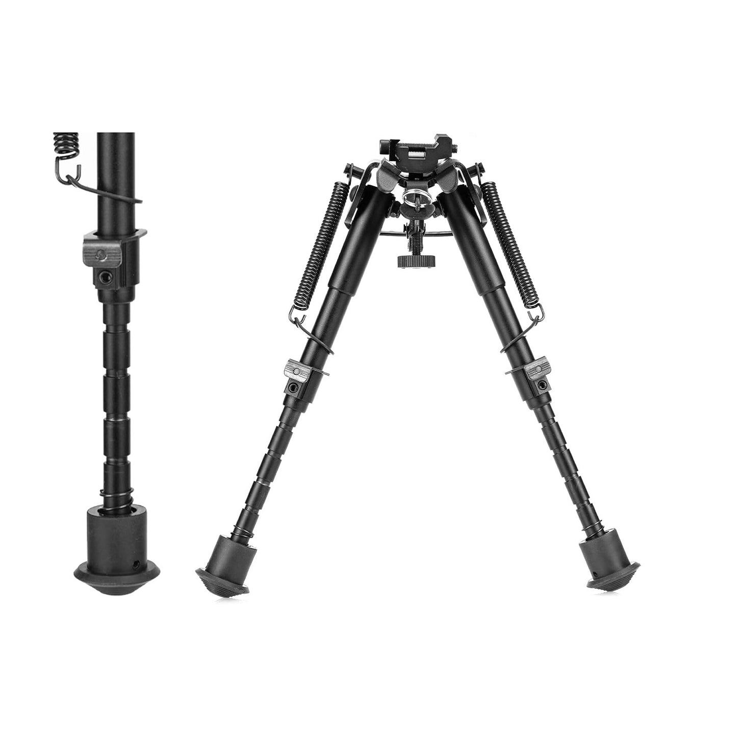 Rifle Bipod with Picatinny Rail Mount Adapter