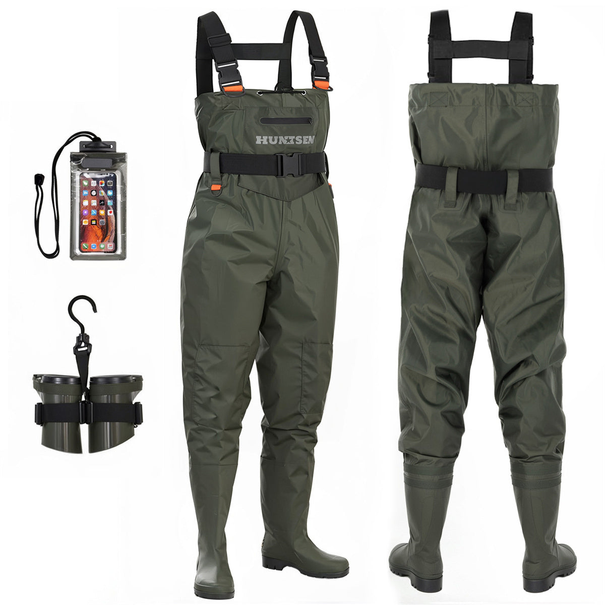 Traje De Pesca Para Hombre Waterproof Chest Waders For Men & Women - Insulated Fishing/Hunting Waders With Rubber Gloves & Boots Plus Size Mens Waders Traje De Pesca Para Hombre Waterproof Chest Waders For Men & Women - Insulated Fishing/Hunting Waders With Rubber Gloves & Boots Plus Size Mens Waders