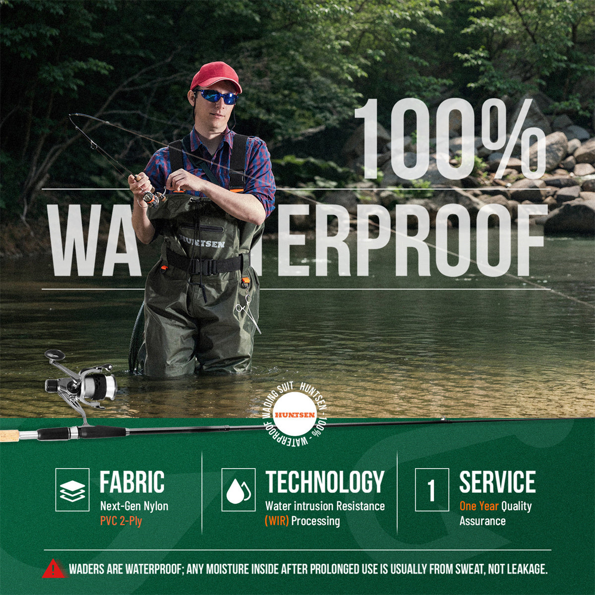 Waterproof Fishing Hunting Chest Waders for Men & Women