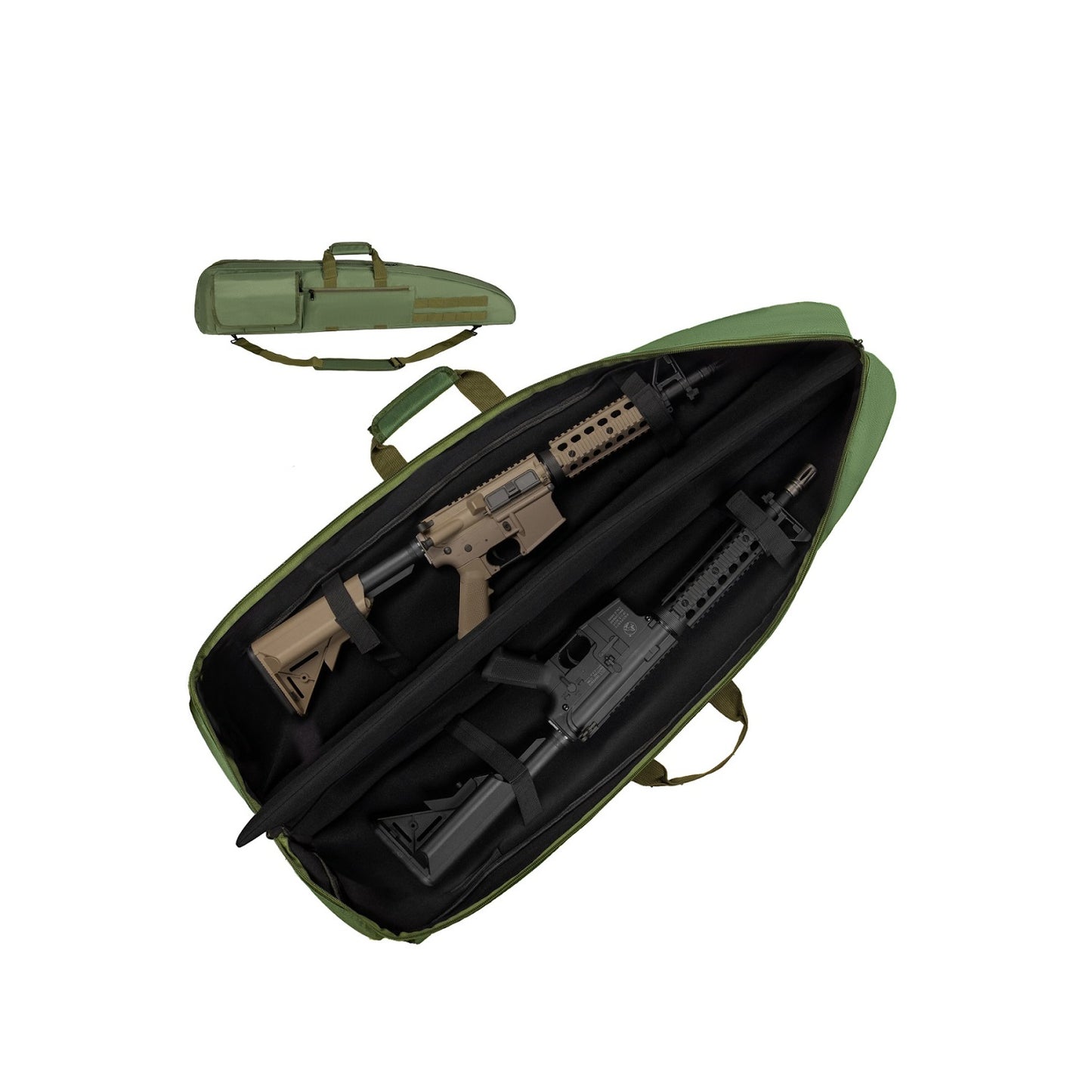 Outdoors Tactical Double Shotgun Rifle Gun Case with Shoulder Straps