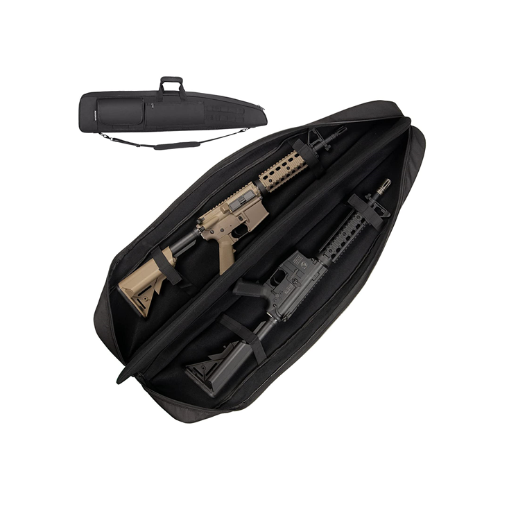 Outdoors Tactical Double Shotgun Rifle Gun Case with Shoulder Straps