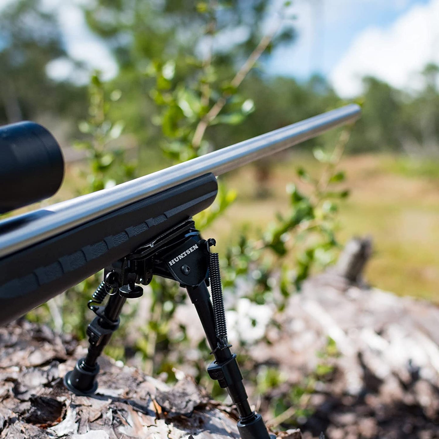 Rifle Bipod with Picatinny Rail Mount Adapter