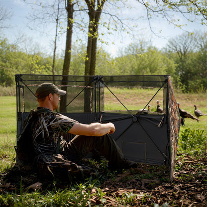 3-Panel See Through Ground Blind Turkey Hunting