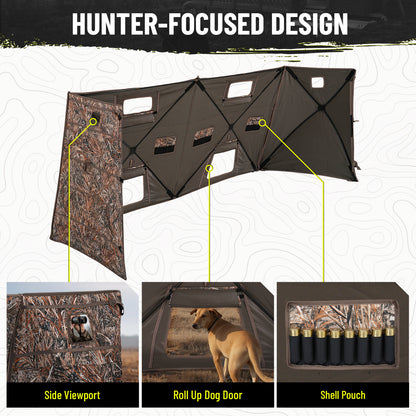 Ground Blind Panel for Duck Hunting with Carrying Bag