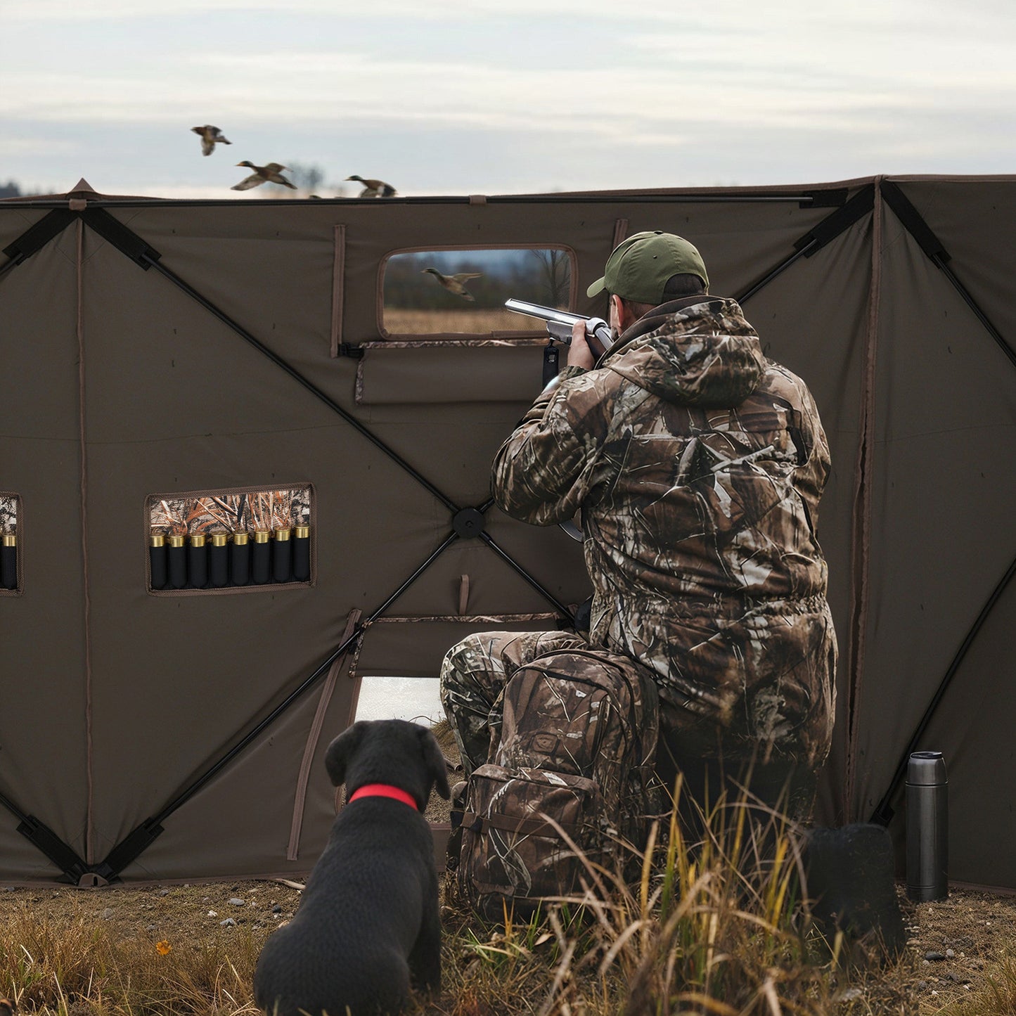 Ground Blind Panel for Duck Hunting with Carrying Bag