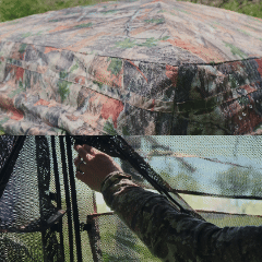 See Through Hunting Blind Pop-Up Ground Deer Blind 270 Degree