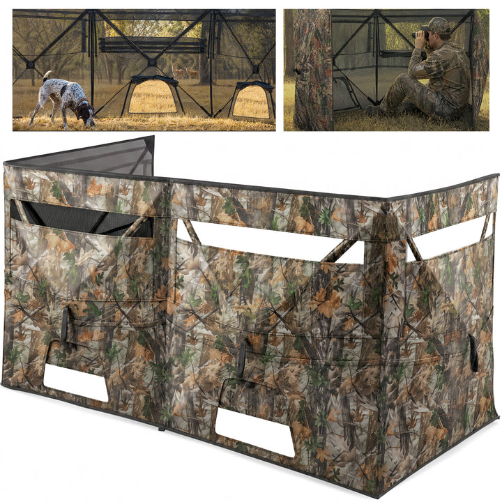 Flash Sale 4-Panel See Through Ground Blind Turkey Hunting for 2-3 Person