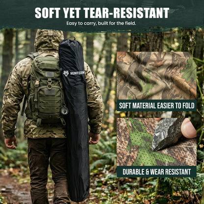 Hunting Blind Pop Up 5-Side See Through Groud Blind for 3–4 Hunters
