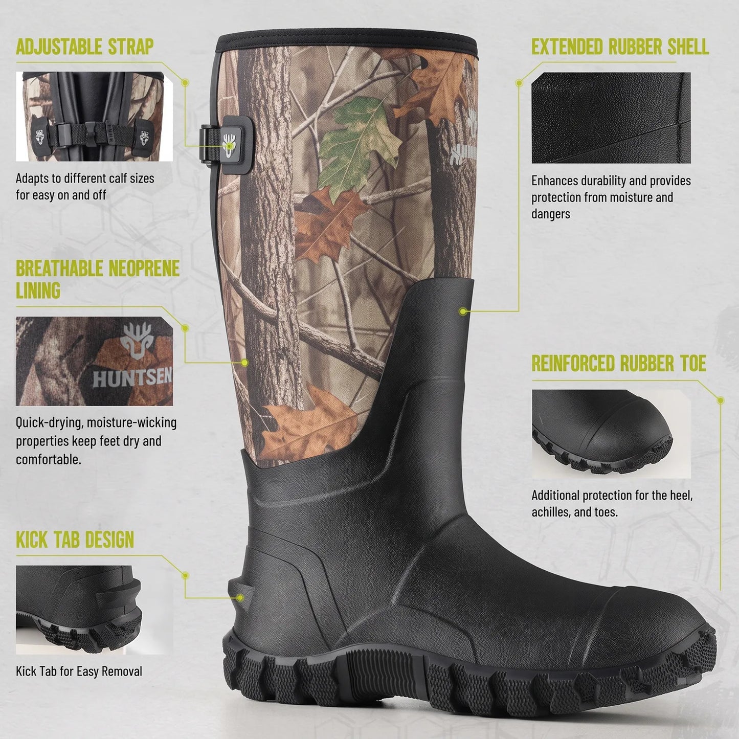Waterproof Hunting Boots - Camo