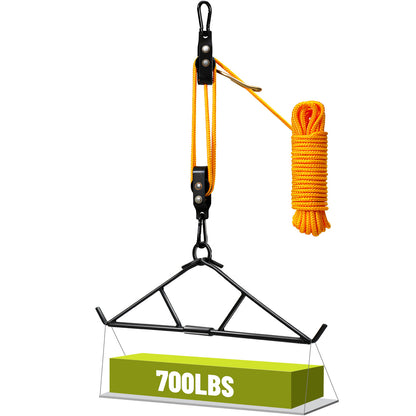 Portable Game Hanger Gambrel with ‎Carabiner - 700LBS