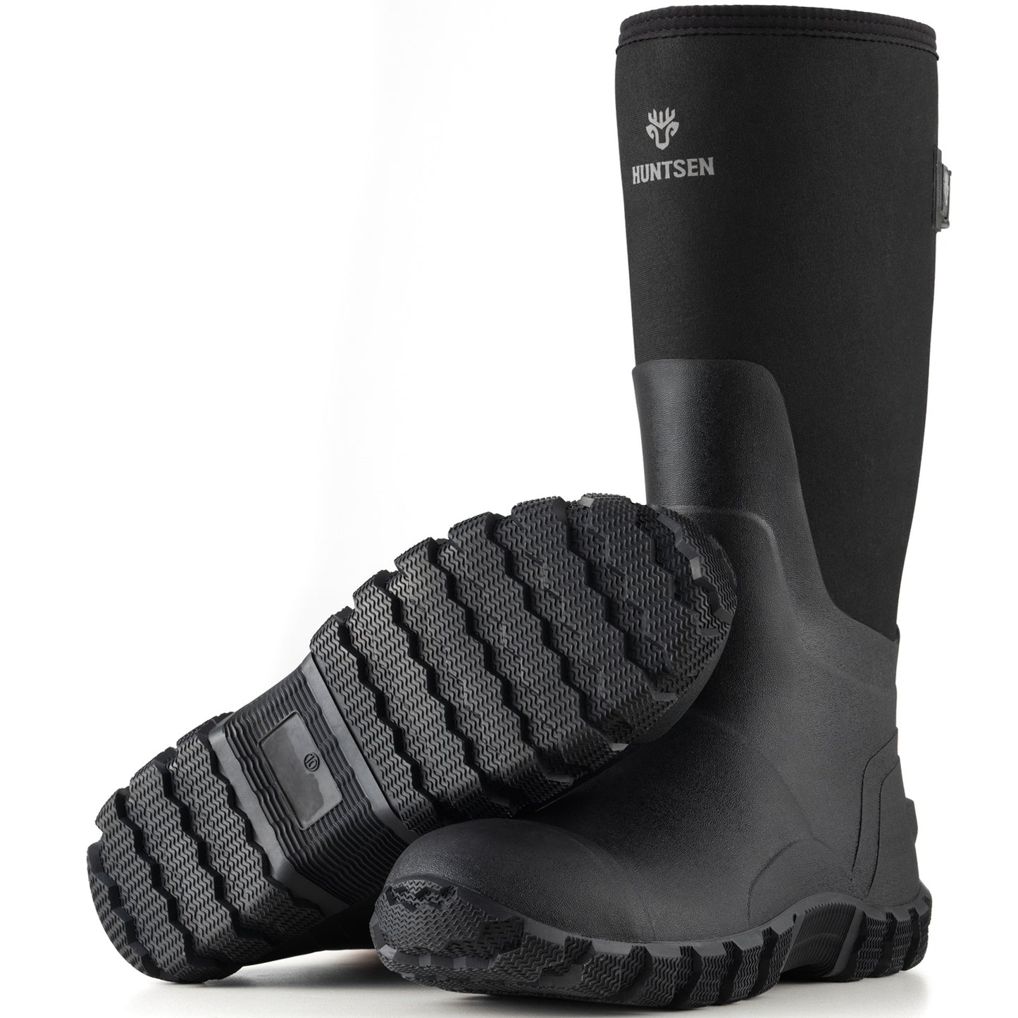 Waterproof Hunting Boots - Insulated Neoprene Rubber with Steel Shank