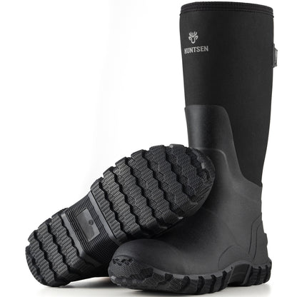 Waterproof Hunting Boots - Insulated Neoprene Rubber with Steel Shank