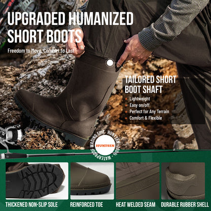 Waterproof Fishing Hunting Chest Waders for Men & Women - Brown