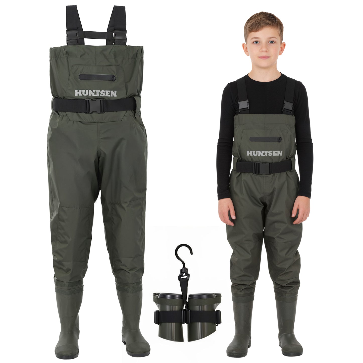 Waterproof Fishing Hunting Chest Waders for Kids