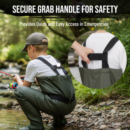 Waterproof Fishing Hunting Chest Waders for Kids