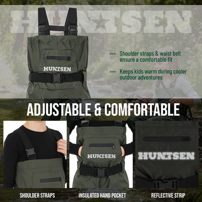 Waterproof Fishing Hunting Chest Waders for Kids