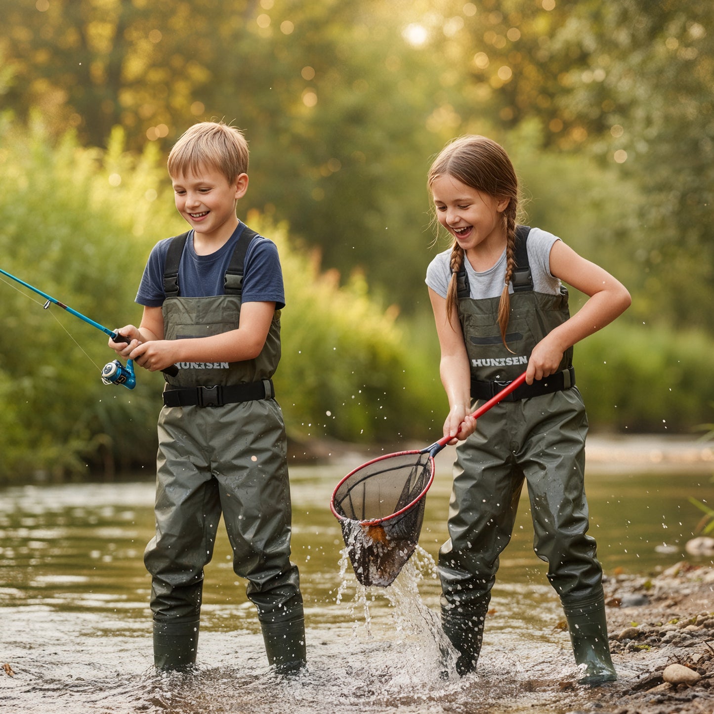 Waterproof Fishing Hunting Chest Waders for Kids