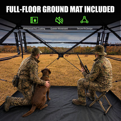 1-2 / 2-3 Person Hunting Blind with Magnetic Full Open Door