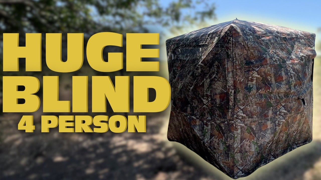 Load video: Huntsen 270° See-Through Hunting Blind