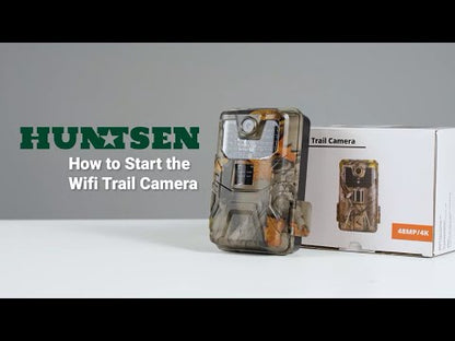 Trail Camera with Night Vision - 4K 48MP Wifi Bluetooth