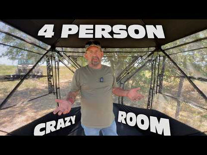 1-4 Person Hunting Blind with Magnetic Full Open Door with Floor Mat