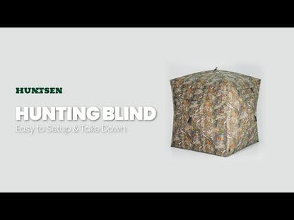 See Through Hunting Blind Pop-Up Ground Deer Blind 270 Degree