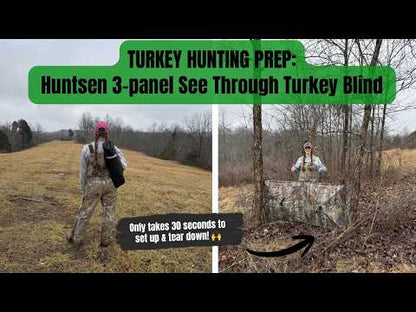 3-Panel See Through Ground Blind Turkey Hunting