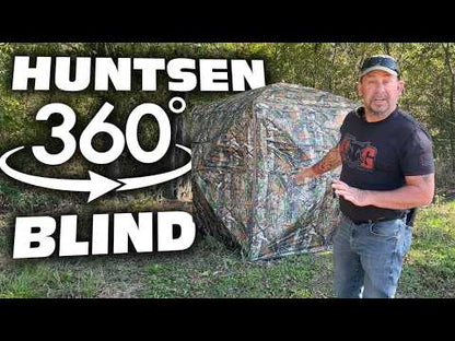 Hunting Blind Ground Blind with 90° Full Open Door 360 Degree See Through