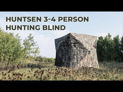 See Through Hunting Blind Pop-Up Ground Deer Blind 270 Degree