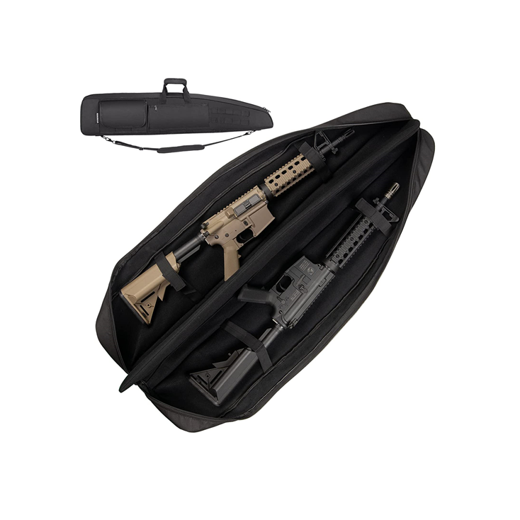 Outdoors Tactical Double Shotgun Rifle Gun Case with Shoulder Straps ...