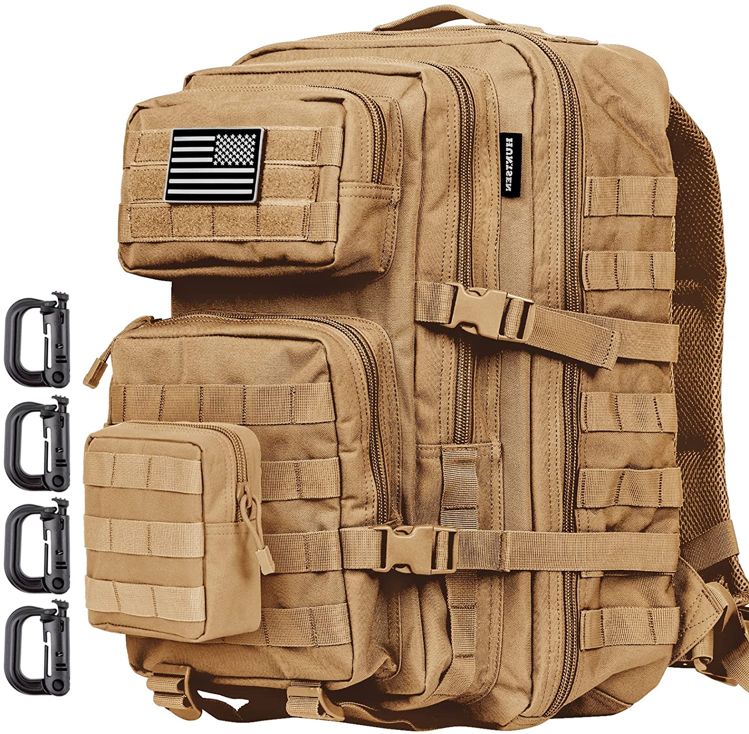 Zavothy 35-45L Military Tactical Backpack for Men and Women Army 3 Day  Assault Pack Bag Large Rucksack with Molle System
